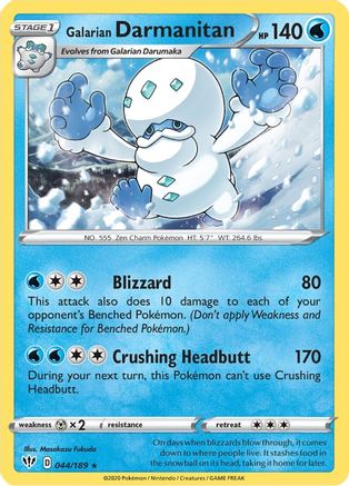 Galarian Darmanitan (44) - SWSH03: Darkness Ablaze #044