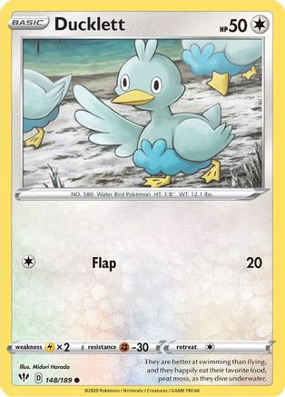 Ducklett - SWSH03: Darkness Ablaze #148
