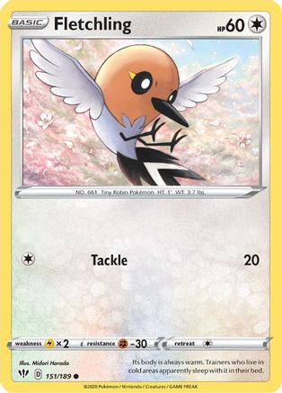 Fletchling - SWSH03: Darkness Ablaze #151