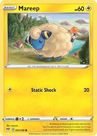 Mareep - SWSH03: Darkness Ablaze #055