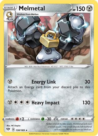 Melmetal - SWSH03: Darkness Ablaze #130
