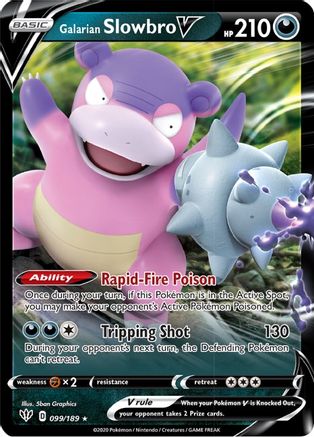 Galarian Slowbro V - SWSH03: Darkness Ablaze #099
