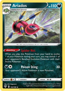 Ariados - SWSH03: Darkness Ablaze #103