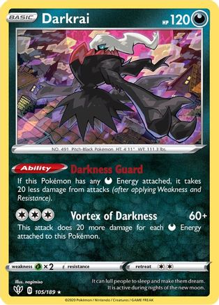 Darkrai - SWSH03: Darkness Ablaze #105