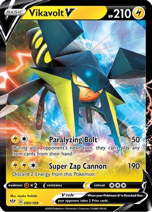 Vikavolt V - SWSH03: Darkness Ablaze #060