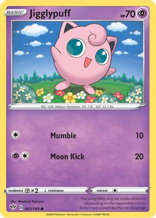 Jigglypuff - SWSH03: Darkness Ablaze #067