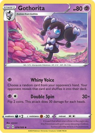Gothorita - SWSH03: Darkness Ablaze #074