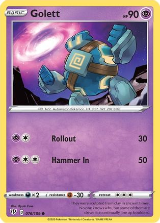Golett - SWSH03: Darkness Ablaze #076