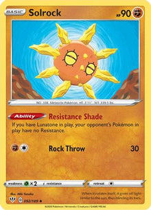 Solrock - SWSH03: Darkness Ablaze #092