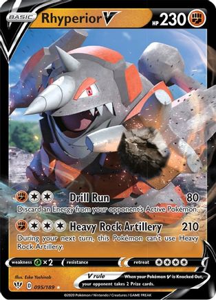Rhyperior V - SWSH03: Darkness Ablaze #095