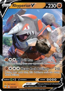 Rhyperior V - SWSH03: Darkness Ablaze #095