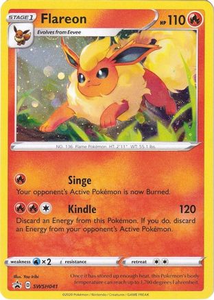 Flareon - SWSH041 - SWSH: Sword & Shield Promo Cards #SWSH041