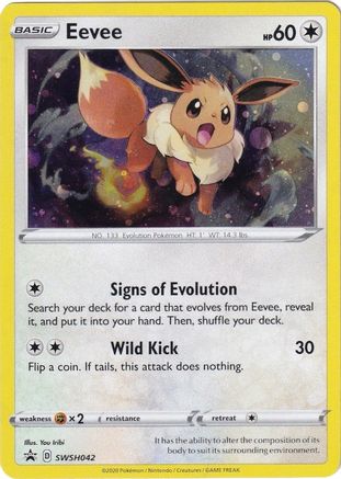 Eevee - SWSH042 - SWSH: Sword & Shield Promo Cards #SWSH042