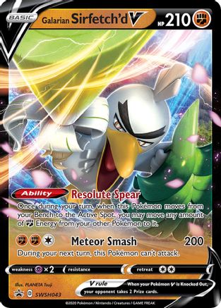 Galarian Sirfetch'd V - SWSH043 - SWSH: Sword & Shield Promo Cards #SWSH043