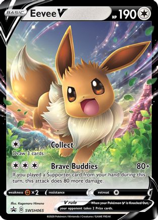 Eevee V - SWSH065 - SWSH: Sword & Shield Promo Cards #SWSH065