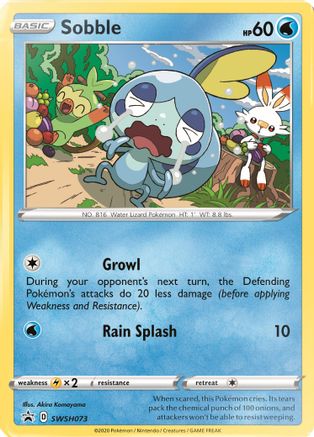 Sobble - SWSH073 - SWSH: Sword & Shield Promo Cards #SWSH073