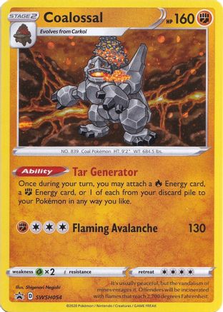 Coalossal - SWSH054 - SWSH: Sword & Shield Promo Cards #SWSH054