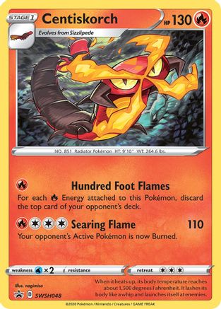 Centiskorch - SWSH048 - SWSH: Sword & Shield Promo Cards #SWSH048