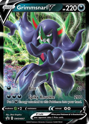Grimmsnarl V - SWSH057 - SWSH: Sword & Shield Promo Cards #SWSH057