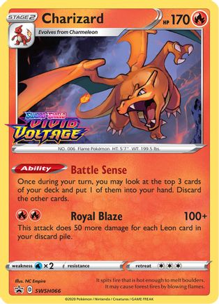 Charizard - SWSH066 (Prerelease) - SWSH: Sword & Shield Promo Cards #SWSH066