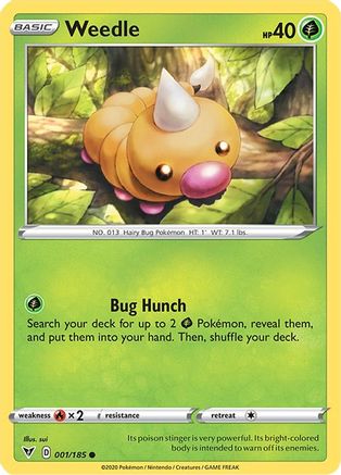 Weedle - SWSH04: Vivid Voltage #001