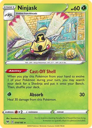 Ninjask - SWSH04: Vivid Voltage #014