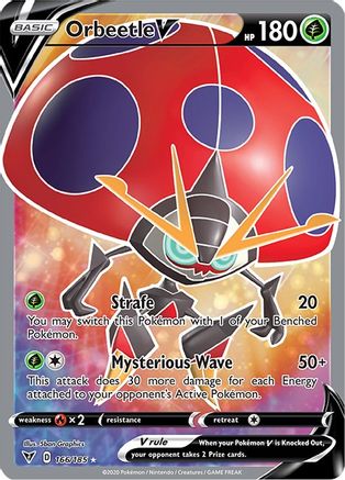 Orbeetle V (Full Art) - SWSH04: Vivid Voltage #166