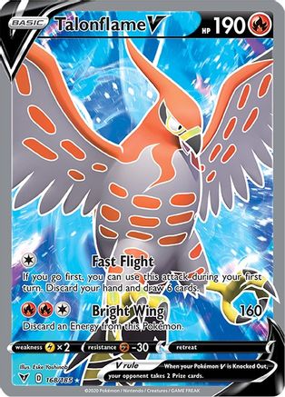 Talonflame V (Full Art) - SWSH04: Vivid Voltage #168