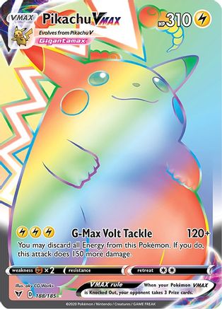 Pikachu VMAX (Secret) - SWSH04: Vivid Voltage #188