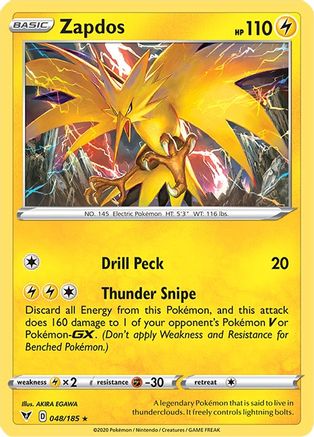 Zapdos - SWSH04: Vivid Voltage #048