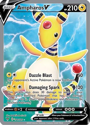 Ampharos V (Full Art) - SWSH04: Vivid Voltage #171