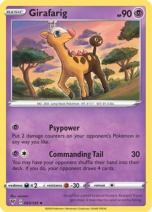 Girafarig - SWSH04: Vivid Voltage #065
