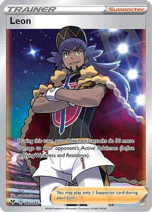 Leon (Full Art) - SWSH04: Vivid Voltage #182