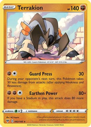 Terrakion - SWSH04: Vivid Voltage #092