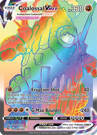 Coalossal VMAX (Secret) - SWSH04: Vivid Voltage #189