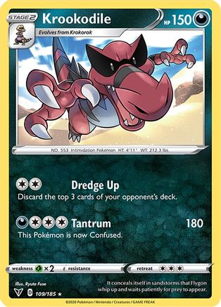 Krookodile - SWSH04: Vivid Voltage #109