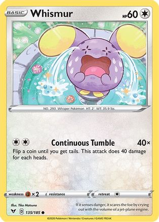 Whismur - SWSH04: Vivid Voltage #135