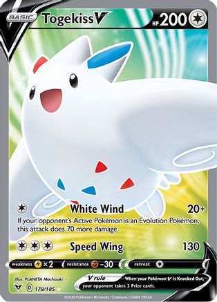 Togekiss V (Full Art) - SWSH04: Vivid Voltage #178