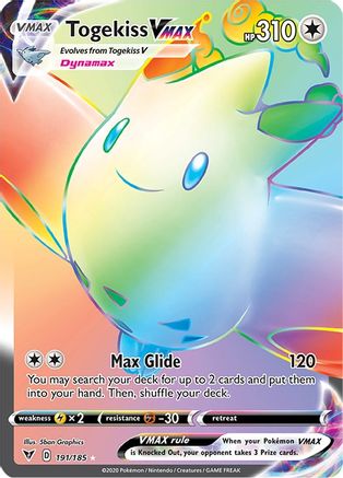 Togekiss VMAX (Secret) - SWSH04: Vivid Voltage #191