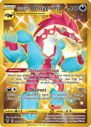 Galarian Obstagoon (Secret) - SWSH04: Vivid Voltage #198