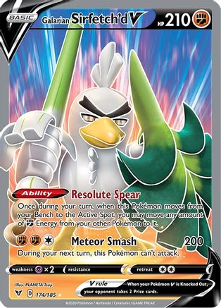Galarian Sirfetch'd V (Full Art) - SWSH04: Vivid Voltage #174