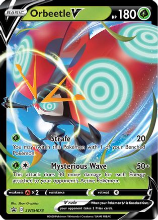 Orbeetle V - SWSH078 - SWSH: Sword & Shield Promo Cards #SWSH078