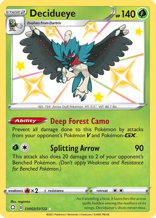 Decidueye - Shining Fates: Shiny Vault #SV003