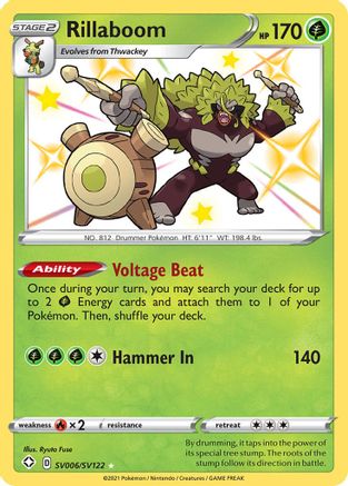 Rillaboom - Shining Fates: Shiny Vault #SV006