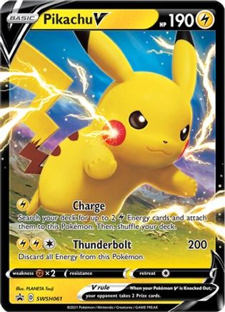 Pikachu V - SWSH061 - SWSH: Sword & Shield Promo Cards #SWSH061
