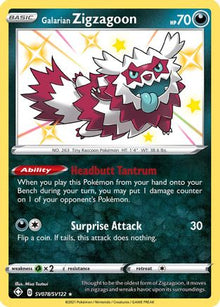 Galarian Zigzagoon - Shining Fates: Shiny Vault #SV078