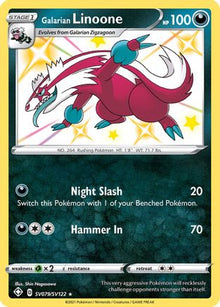 Galarian Linoone - Shining Fates: Shiny Vault #SV079