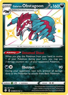 Galarian Obstagoon - Shining Fates: Shiny Vault #SV080