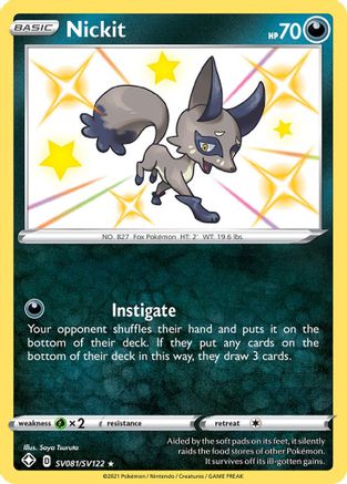 Nickit - Shining Fates: Shiny Vault #SV081