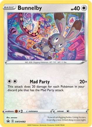 Bunnelby - SWSH082 - SWSH: Sword & Shield Promo Cards #SWSH082